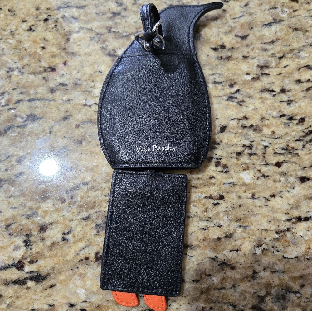 Vera Bradley penguin luggage ID tag holder - Picture 4 of 5